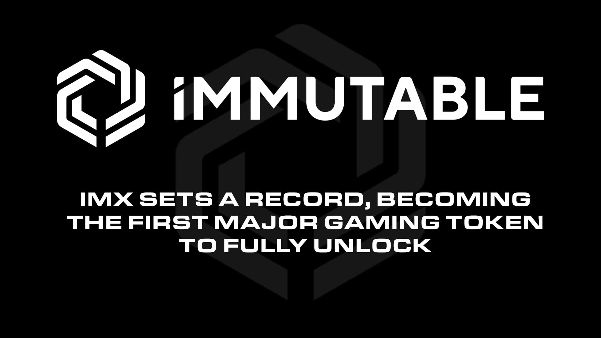IMX Hits Full Supply : Major Milestone for Gaming Tokens